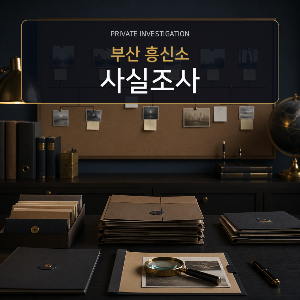 부산 사실관계 조사 전문 흥신소