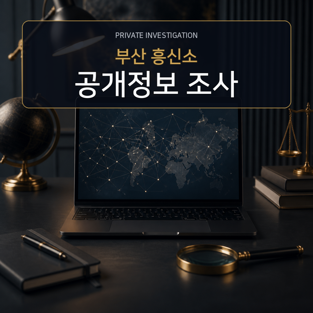 부산 디지털 공개정보 조사 전문 흥신소